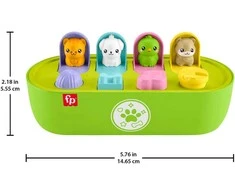 Mattel FISHER-PRICE iššokančių gyvūnėlių žaidimas (JDL66)