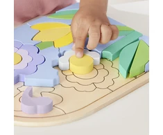 Mattel FISHER-PRICE medinė dėlionė – Gėlės (HXT97)