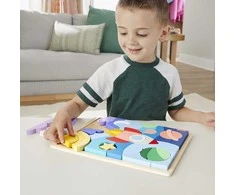 Mattel Fisher - price medinė dėlionė raketa