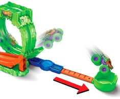 Mattel HOT WHEELS MONSTER TRUCKS MUTANT CHAOS triukų trasa su slaimu (JMK91)