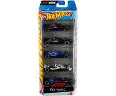 Mattel HOT WHEELS penkių F1 bolidų rinkinys (JLN11)