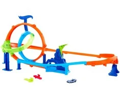 Mattel HOT WHEELS STUNT TRACKS rinkinys – Dvigubos kilpos iššūkis (JHK73)