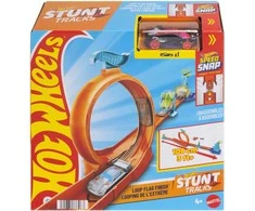 Mattel HOT WHEELS STUNT TRACKS trasa su kilpa ir šuoliu (JHK76)