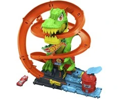 Mattel HOT WHEELS CITY rinkinys – Dinozauras gaisrinėje (JBM73)