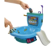 Žaislinė trasa Hot Wheels Mattel HW rinkinys „Riedlenčių parkas - unitazas“