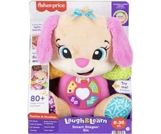Mattel FISHER-PRICE išmaniųjų lygių mokomojo šuniuko sesutė LT (lietuviškai įgarsinta) (JFD32)