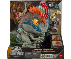 Mattel JURASSIC WORLD FIERCE FEEDER interaktyvus dinozauras Velociraptor (JKG86)
