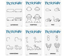 Mattel Stalo žaidimas PICTIONARY (lietuvių kalba) (JGF68)