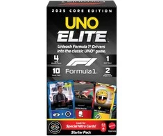 Kortos Mattel UNO Elita Formula 1 2025 Core Edition JLV42 (pradinis rinkinys)
