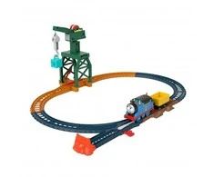 Fisher Price Thomas and Friends trasos rinkinys su motorizuotu garvežiuku