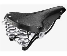 Dviračio balnas Brooks B 66 juodas 205x100mm
