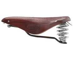 Dviračio balnas Brooks B 67 tamsiai rudas 205x76mm