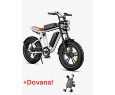 Dviratis 20" elektrinis Engwe M20 dviguba baterija baltas