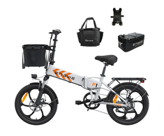 Dviratis 20" elektrinis Engwe P1 baltas