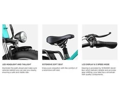 Dviratis 26" elektrinis Engwe E26 vyriškas juodas