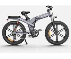 Dviratis 26" elektrinis Engwe X26 dviguba baterija pilkas