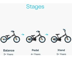 Dviratis nuo 3m iki 7m smarTrike Xtend - mėlynas