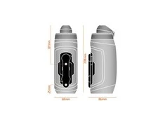 Gertuvė su laikikliu Fidlock Twist bottle 590 transparent juodas, with Fidlock logo