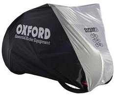 Trijų dviračių dangtis "Oxford Aquatex" (juodas/sidabrinis)