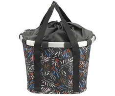 Kita Krepšys ant dviračio vairo Bikebasket juodas su lapais 35x28x26 cm 15L