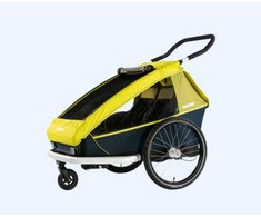 Kita Priekaba vaikams Croozer Kid for 2 juoda/geltona