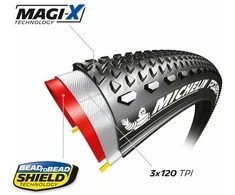 MICHELIN TIRE POWER GRAVEL CLASSIC V2 700X40C COMPETITION LINE FOLDABLE MAGI-X TS TLR (041636)