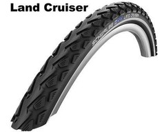 Padanga 24" Schwalbe Land Cruiser HS 450 Active Wired 50-507 Juodas