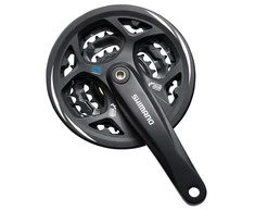 Priekinis žvaigždžių blokas Shimano ALTUS FC-M311-42T 175MM 7/8-speed juodas-42X32X22T