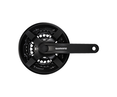 Švaistiklis Shimano 6/7/8-Speed Juodas FC-TY301 48/38/28T 170mm