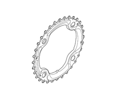 Žvaigždė Shimano 32T­AE Juodas Deore FC­T521