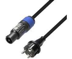 Adam Hall 8101PCON0150 - maitinimo kabelis CEE 7/7 - Powercon 1.5mm² 1.5m