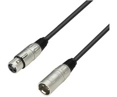 Adam Hall K3MMF0600 - Mikrofoninis kabelis XLR male 3-pin to XLR female 3-pin 6 m