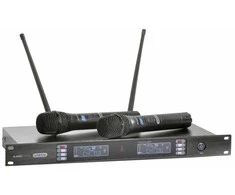 AMC iLive 2X2 bevielis dviejų kanalų radio mikrofono komplektas (606-621 MHz)
