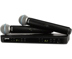 Shure BLX288E/B58-K14 dviguba belaide mikrofono sistema su rankiniais mikrofonais