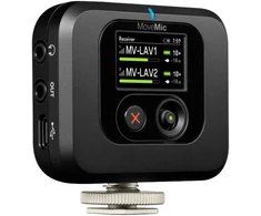 Shure MV-R-Z6 belaidžių mikrofonų imtuvas montuojamas ant kameros