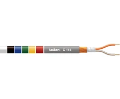 Tasker C114 2x0,25 kabelis (juoda)