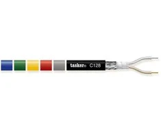Tasker C128 2x0,35 kabelis (juoda)