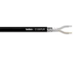 Tasker C128 PUR 2x0,35 kabelis (juoda)