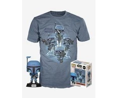 Figūrėle Funko POP! Star Wars Mandalorian Pack With M T-Shirt