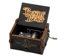 Muzikinė dėžutė Beauty and beast juoda