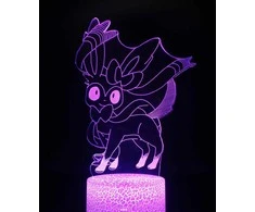 Vaikiškas šviestuvas 3D Led Pokemon