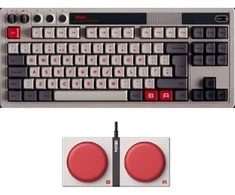 8BitDo Retro belaidė mechaninė klaviatūra (Hot-Swap) (Kailh Box Baltas switch, UK) - (N Edition)
