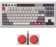 8BitDo Retro belaidė mechaninė klaviatūra (Hot-Swap) (Kailh Box Baltas switch, US) - (N Edition)