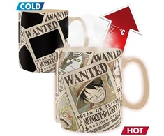 Abysse Corp ONE PIECE Puodelis - Wanted | Reaguojantis į karštį 460 ml