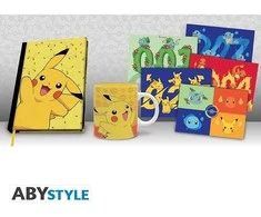 ABYstyle POKEMON - Pck A5 užrašų knygelė + puodelis 320ml + atvirukai "Pikachu"