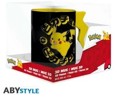 ABYstyle Abysse POKEMON - Puodelio 3D rankena - Pikachu žaibo varžtas