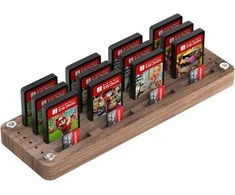 Aoduke Nintendo Switch žaidimų kortelių medinis laikiklis