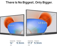 ARZOPA A1M nešiojamas monitorius 17.3'' 1080p PS5 / XBOX / Switch / PC