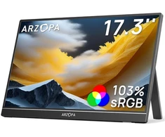 ARZOPA A1M nešiojamas monitorius 17.3'' 1080p PS5 / XBOX / Switch / PC