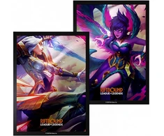 Bandai Tcg Riftbound: League of Legends TCG - Vendetta Kayle vs Morgana Art Sleeves (100 Sleeves)